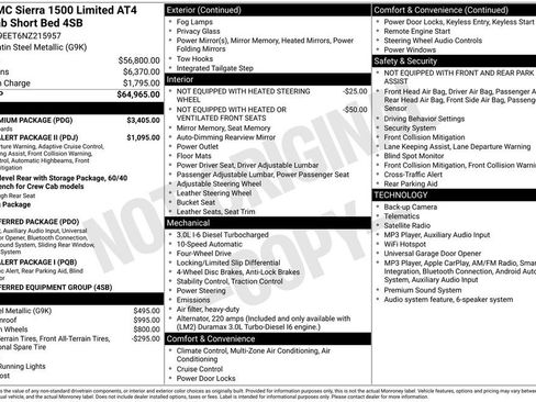 Used 2022 GMC Sierra 1500 AT4 w/ AT4 Premium Package AWD/4WD image 5