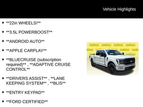 Certified 2024 Ford F150 Lariat w/ Equipment Group 502A High AWD/4WD image 12