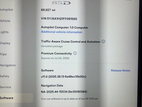 Used 2015 Tesla Model S 85D AWD/4WD image 16