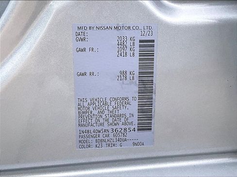 Certified 2024 Nissan Altima 2.5 SV AWD/4WD image 34