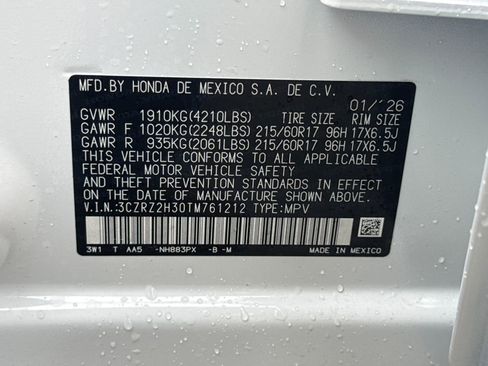 New 2026 Honda HR-V LX image 28