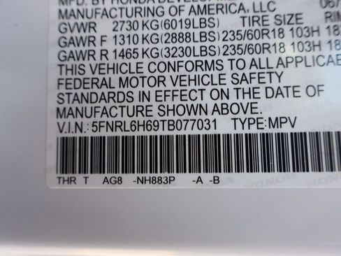 New 2026 Honda Odyssey EX-L image 35