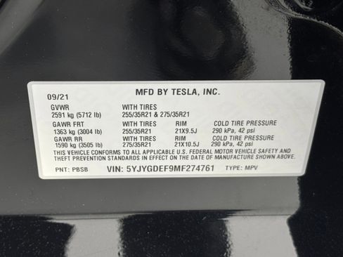 Used 2021 Tesla Model Y Performance image 45