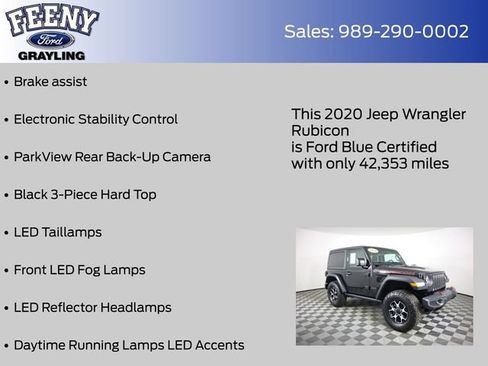 Used 2020 Jeep Wrangler Rubicon w/ LED Lighting Group AWD/4WD image 14