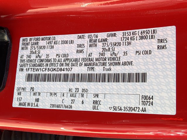 Used 2016 Ford F150 Lariat RWD image 28
