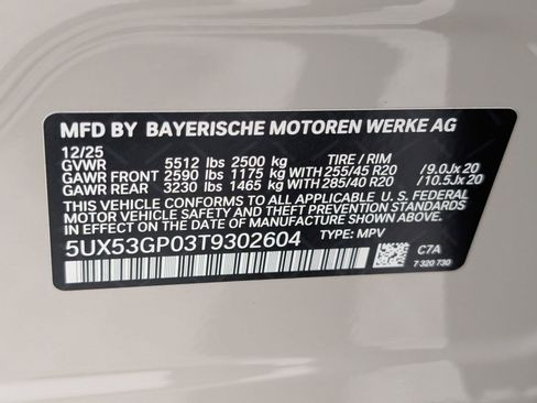 New 2026 BMW X3 xDrive30i w/ Premium Package AWD/4WD image 21