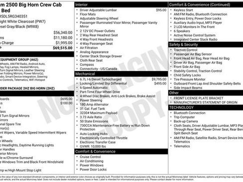 Used 2024 RAM 2500 Big Horn image 34