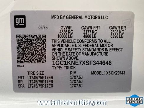 Used 2025 Chevrolet Silverado 2500 LT w/ Convenience Package AWD/4WD image 53