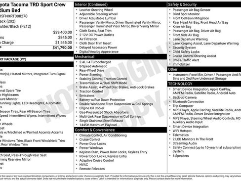 Used 2024 Toyota Tacoma TRD Sport RWD image 5