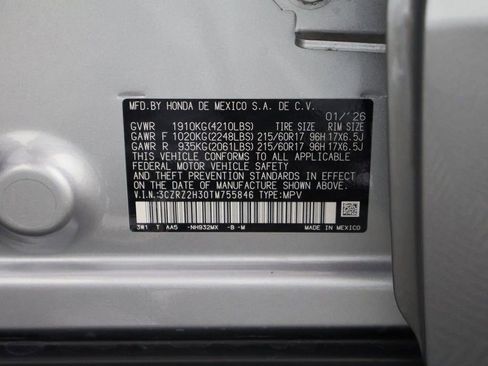 Certified 2026 Honda HR-V LX image 47
