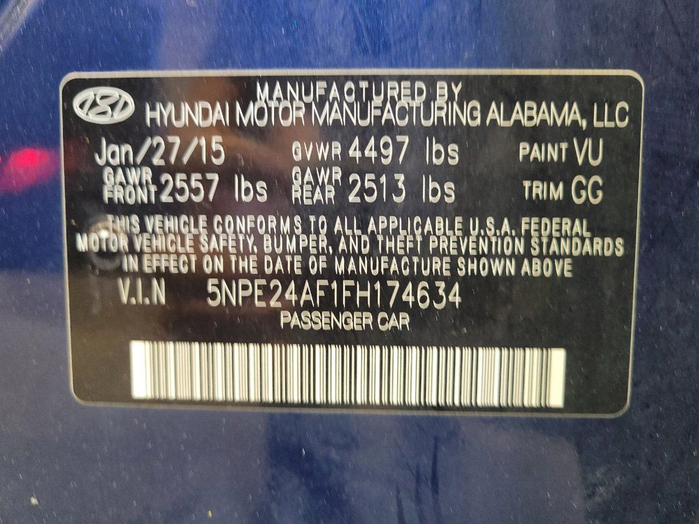 Used 2015 Hyundai Sonata SE w/ Option Group 09 FWD image 33