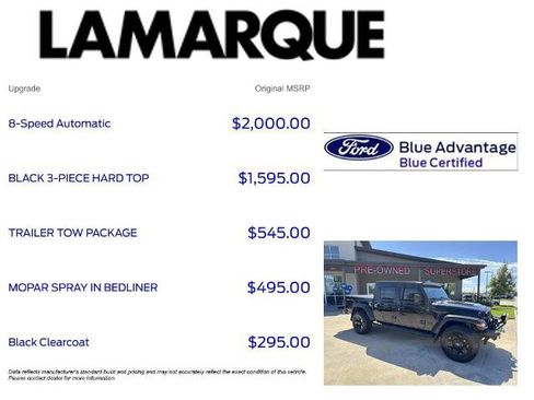 Used 2021 Jeep Gladiator Sport w/ Trailer Tow Package AWD/4WD image 9