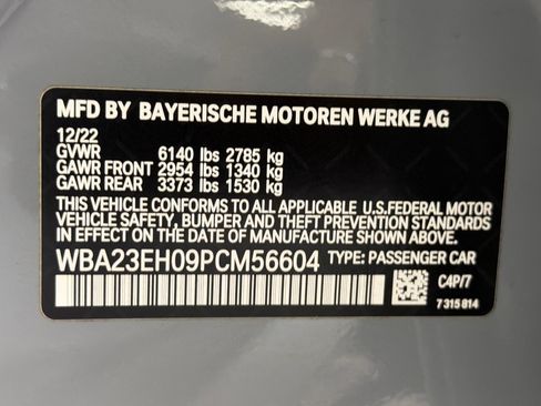 Used 2023 BMW 740i w/ Parking Assistance Package RWD image 27