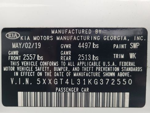 Used 2019 Kia Optima S w/ S Panoramic Sunroof Package image 33