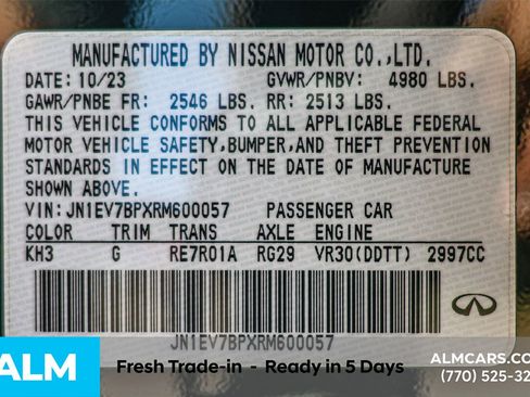 Used 2024 INFINITI Q50 Luxe w/ Cargo Package image 50