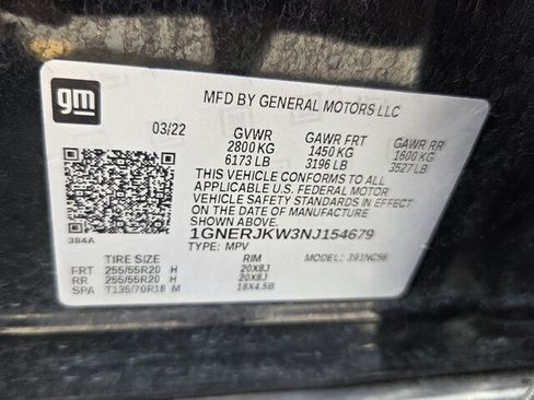 Used 2022 Chevrolet Traverse RS FWD image 16