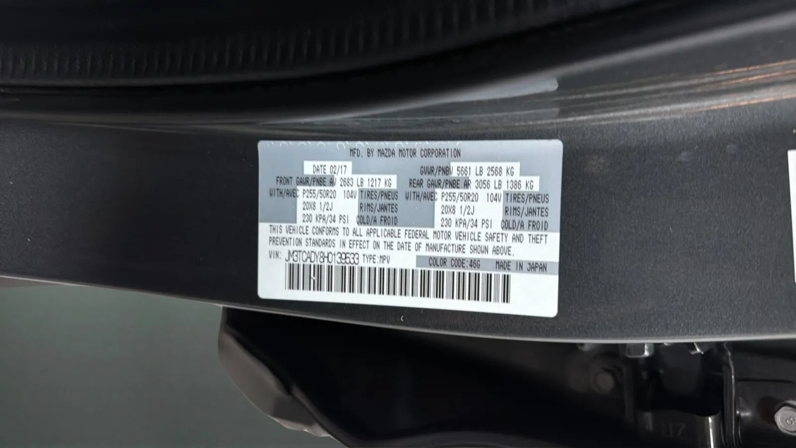 Used 2017 MAZDA CX-9 Grand Touring FWD image 24