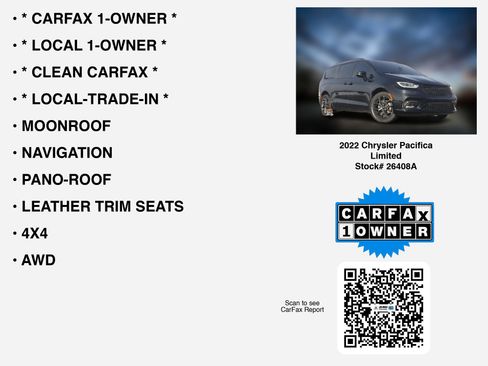 Used 2022 Chrysler Pacifica Limited w/ S Appearance Package image 7