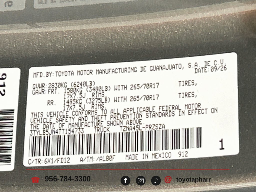 New 2026 Toyota Tacoma TRD Off-Road AWD/4WD image 28