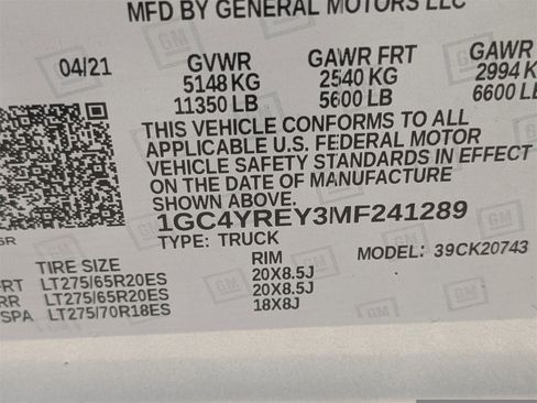 Used 2021 Chevrolet Silverado 2500 High Country w/ Z71 Off-Road Package image 21