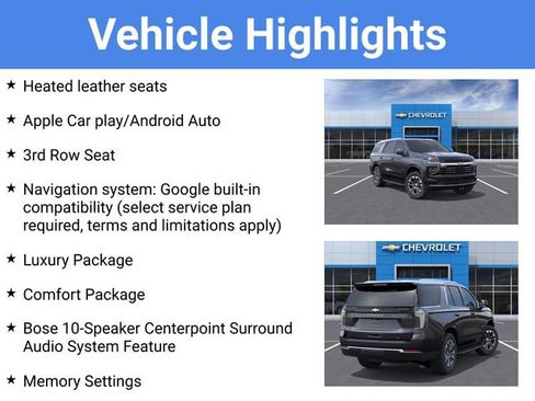 New 2026 Chevrolet Tahoe LT AWD/4WD image 4