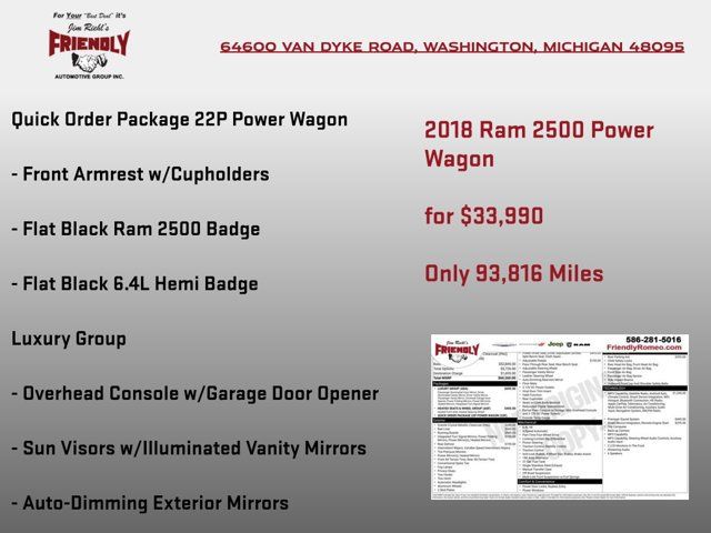Used 2018 RAM 2500 Power Wagon w/ Luxury Group AWD/4WD image 3