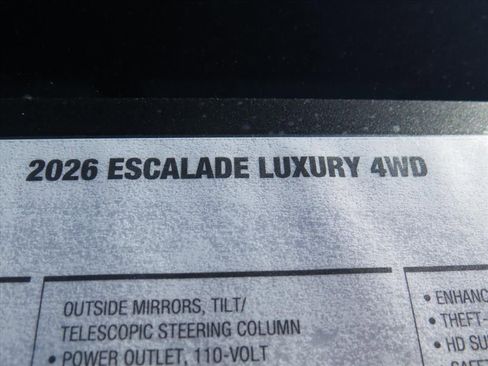 New 2026 Cadillac Escalade Luxury w/ Touring Package image 9