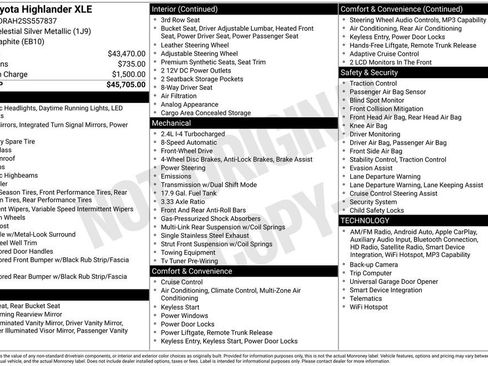 Used 2025 Toyota Highlander XLE FWD image 10
