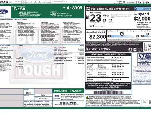 Certified 2025 Ford F150 Lariat w/ Equipment Group 502A High AWD/4WD image 36