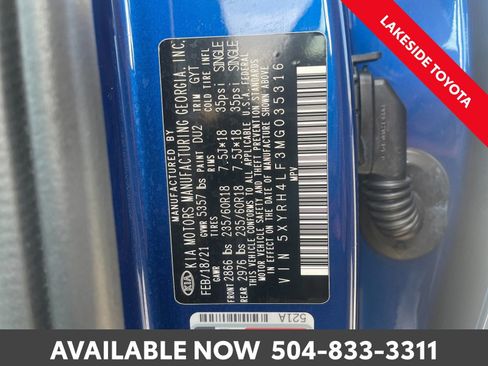 Used 2021 Kia Sorento EX w/ Panoramic Sunroof Package image 40