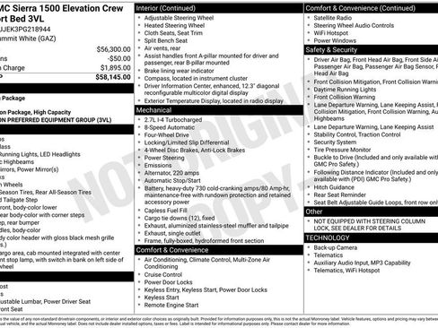 Used 2023 GMC Sierra 1500 Elevation AWD/4WD image 38