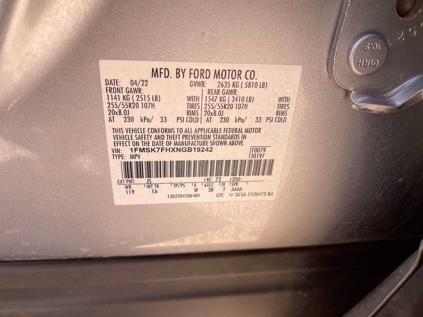 Used 2022 Ford Explorer Limited w/ Equipment Group 301A RWD image 14