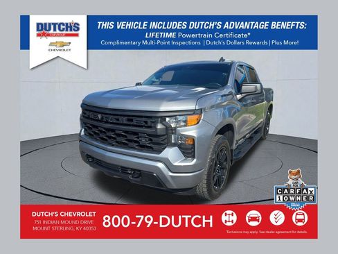 Used 2023 Chevrolet Silverado 1500 Custom w/ LPO, Dark Essentials Package AWD/4WD image 1