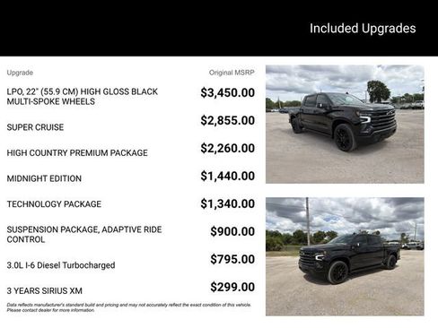New 2026 Chevrolet Silverado 1500 High Country w/ High Country Premium Package AWD/4WD image 14