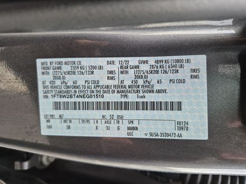 Used 2022 Ford F250 Lariat w/ Lariat Ultimate Package AWD/4WD image 14