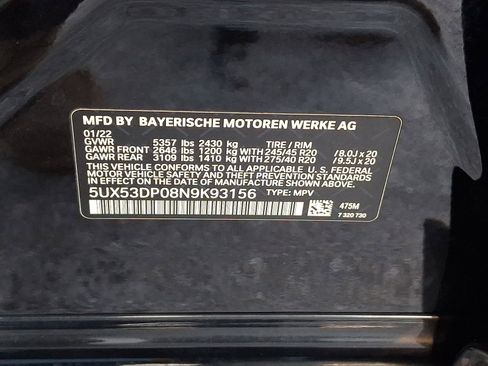 Used 2022 BMW X3 xDrive30i w/ M Sport Package 2 image 27