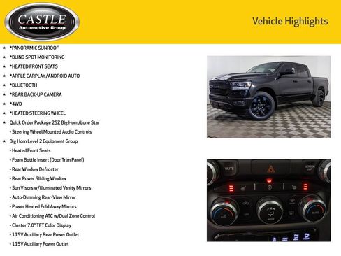 Used 2019 RAM 1500 Big Horn AWD/4WD image 3