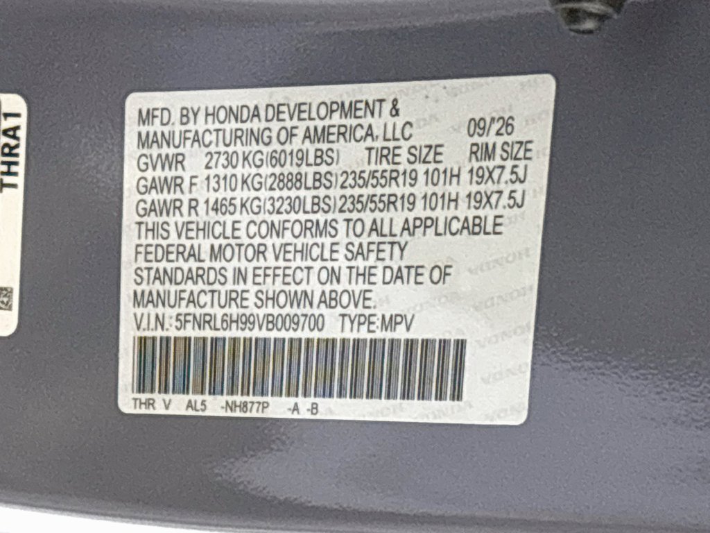 New 2027 Honda Odyssey Elite image 25