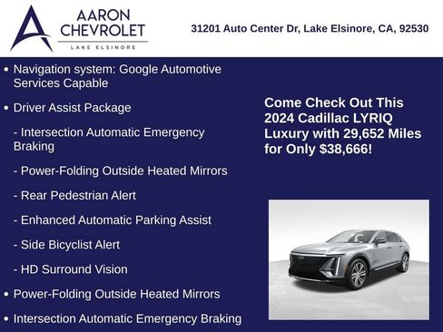 Used 2024 Cadillac Lyriq Luxury RWD image 5