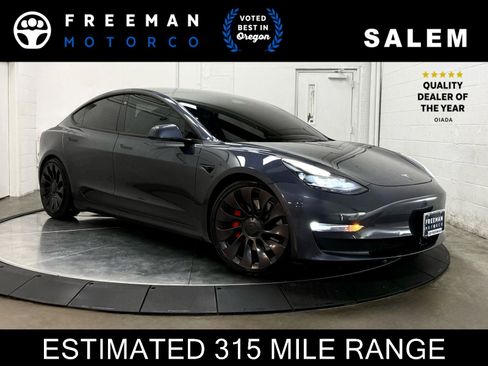 Used 2022 Tesla Model 3 Performance AWD/4WD image 1