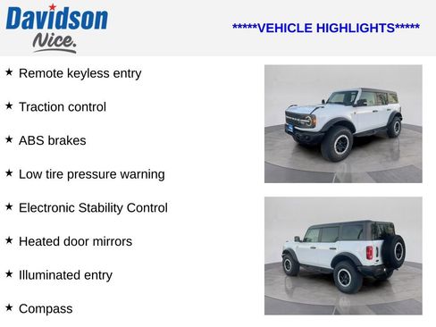 Certified 2023 Ford Bronco Badlands w/ Sasquatch Package image 4