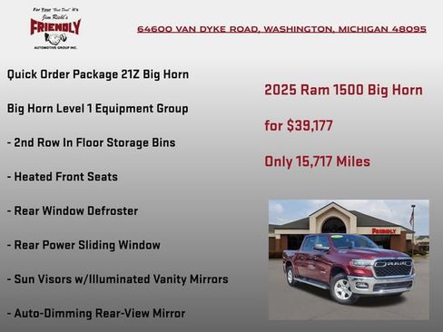 Used 2025 RAM 1500 Big Horn AWD/4WD image 5