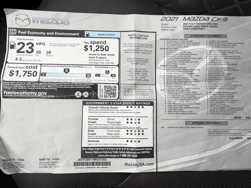 Used 2021 MAZDA CX-9 Signature image 29