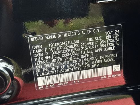Certified 2025 Honda HR-V LX image 20