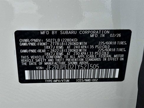 New 2026 Subaru Outback Touring AWD/4WD image 31