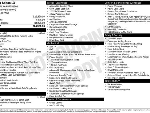 Used 2022 Kia Seltos LX image 20