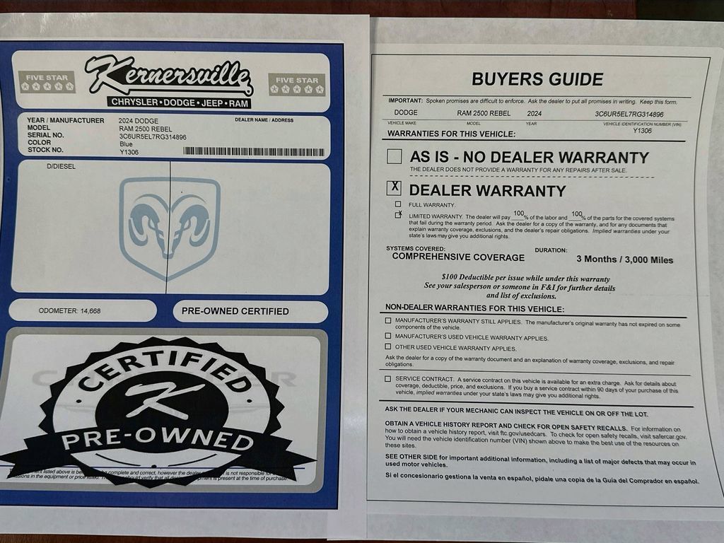 Used 2024 RAM 2500 Rebel w/ Bed Utility Group AWD/4WD image 37