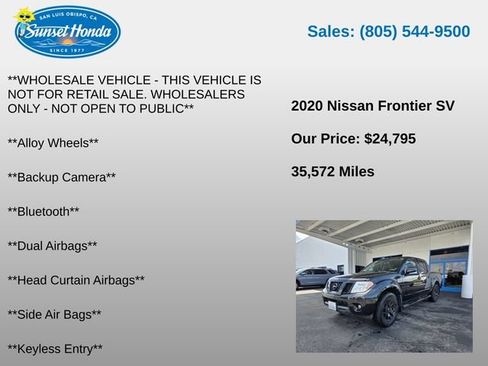 Used 2020 Nissan Frontier SV w/ Midnight Edition Floor Mats RWD image 5