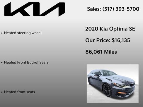 Used 2020 Kia Optima SE image 12