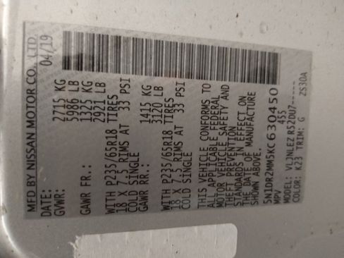 Used 2019 Nissan Pathfinder SV image 33